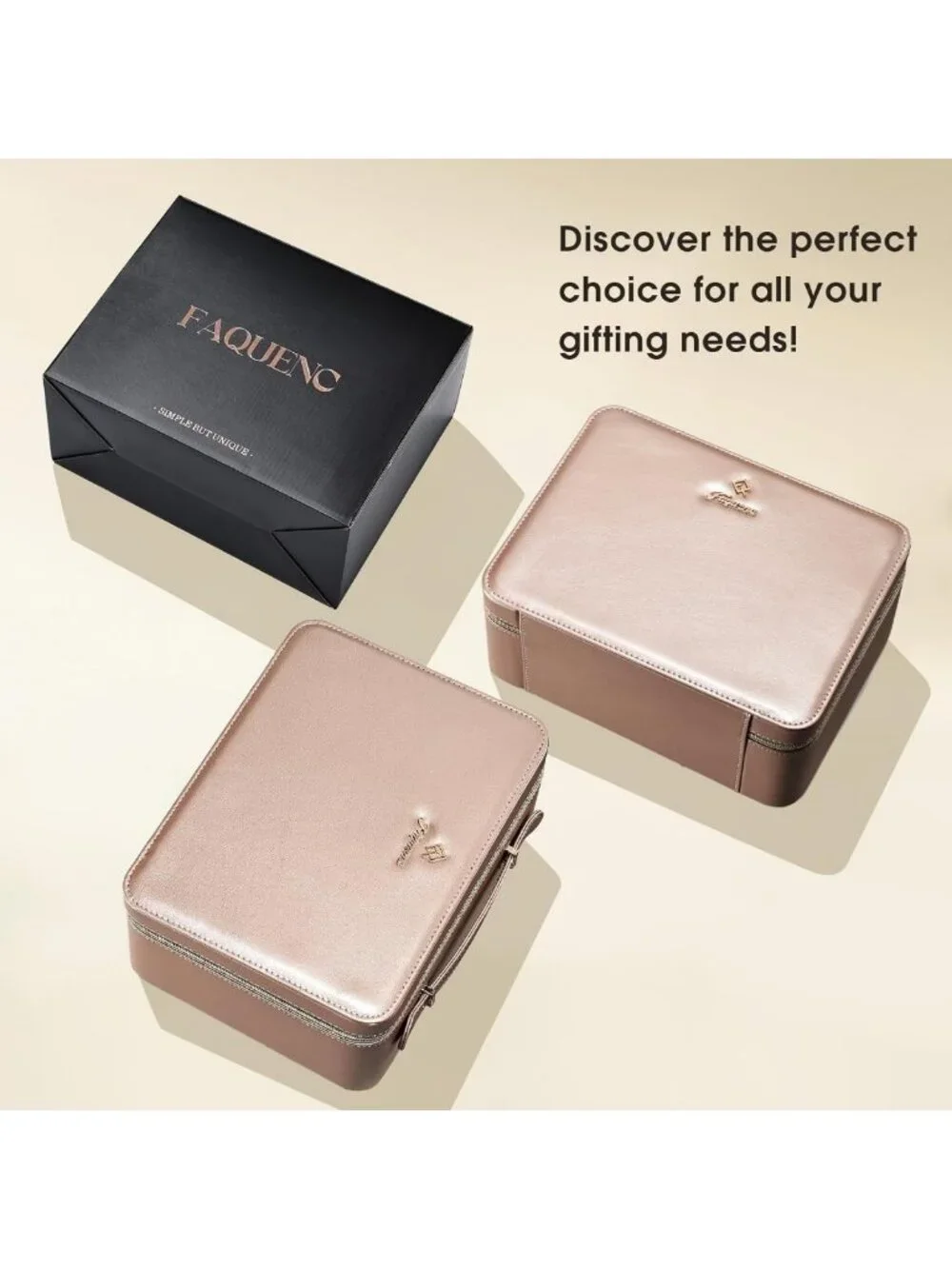 LED Makeup Case with Adjustable Brightness Mirror, Travel Cosmetic Organizer